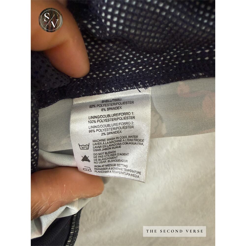 Sunset x‎ Vine Swim Trunks Mens Flamingo Print Mesh Lining Navy Blue Medium - Picture 10 of 10